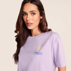 Lupin Womens Relaxed Fit Supersoft Emmy Lupin T-Shirt - Lilac Blossom