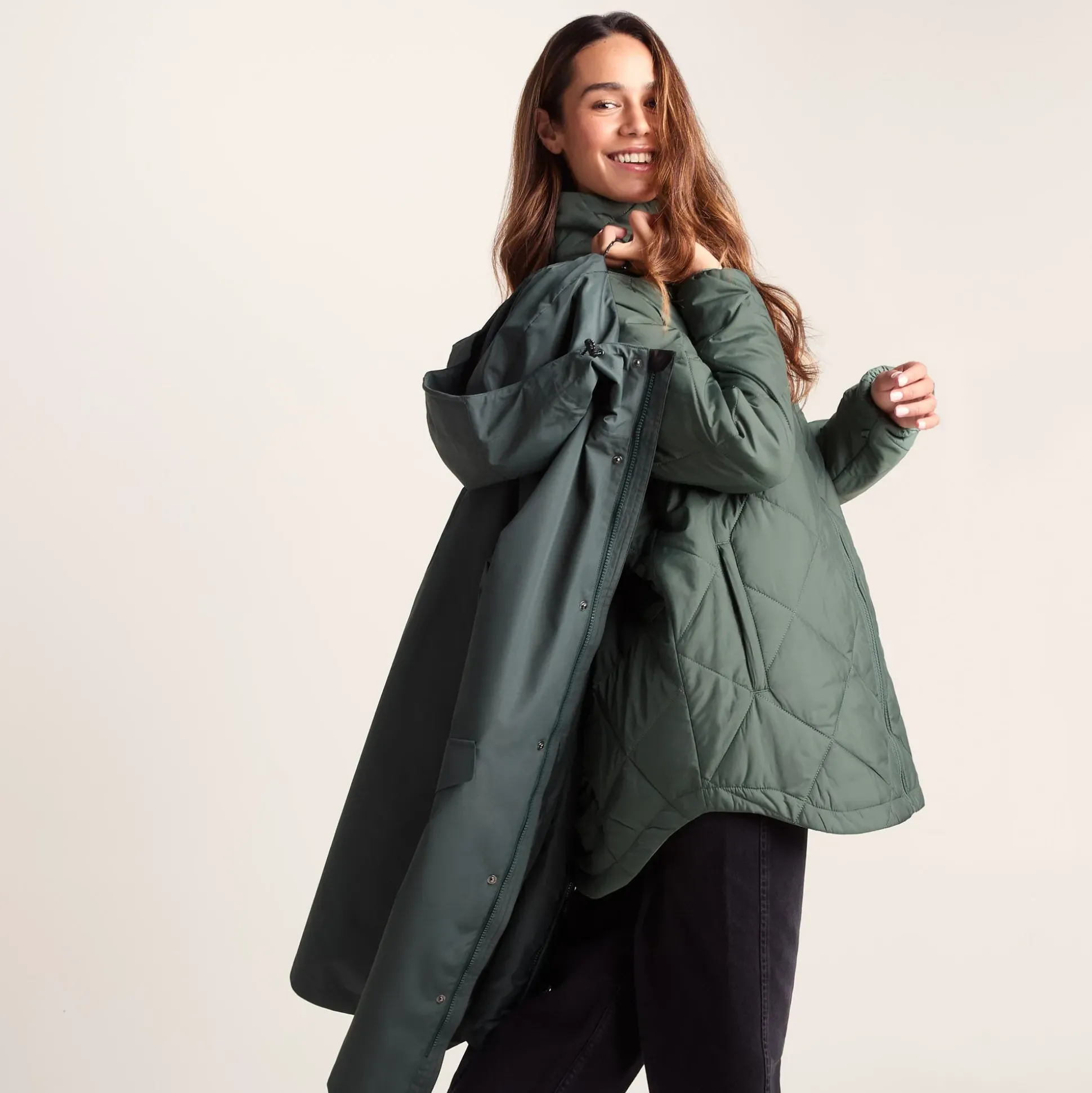 Lyra Womens Waterproof 3in1 Jacket - Racing Green