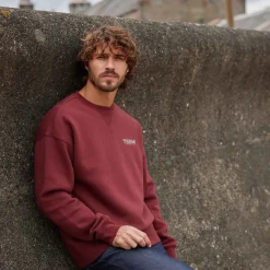 Lytham Mens Supersoft Sweat - Port