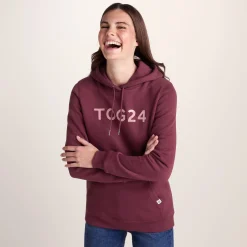Magdalen Womens Supersoft Overhead Hoody - Burgundy