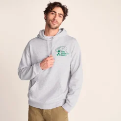 Malley Mens Relaxed Fit Supersoft Hattie Clark Hoody - Light Grey Marl