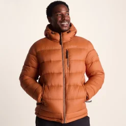 Maloney Mens Wind Resistant Insulated Jacket - Mahogany Orange