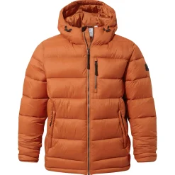 Maloney Mens Wind Resistant Insulated Jacket - Mahogany Orange