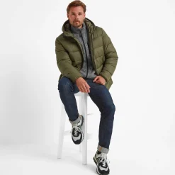 Maloney Mens Wind Resistant Insulated Jacket - Khaki