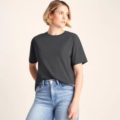 Margot Womens Supersoft Premium Relaxed Fit T-Shirt - Deep Slate