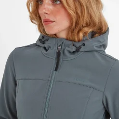 Marina Womens Long Water Resistant Softshell Jacket - Graphite