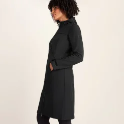 Marina Womens Long Water Resistant Softshell Jacket - Black