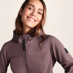 Marina Womens Long Water Resistant Softshell Jacket - Dark Mauve