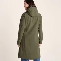 Marina Womens Long Water Resistant Softshell Jacket - Khaki