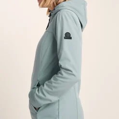Marina Womens Long Water Resistant Softshell Jacket - Misty Grey