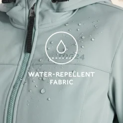 Marina Womens Long Water Resistant Softshell Jacket - Misty Grey