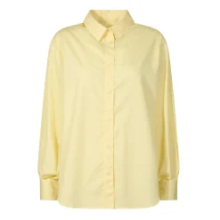 Marnie Womens 100% Cotton Oversized Shirt - Butter Yellow