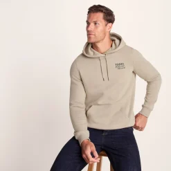 Marsden Mens Supersoft Knit Look Fleece Hoody - Hazelnut