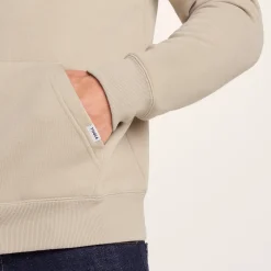 Marsden Mens Supersoft Knit Look Fleece Hoody - Hazelnut