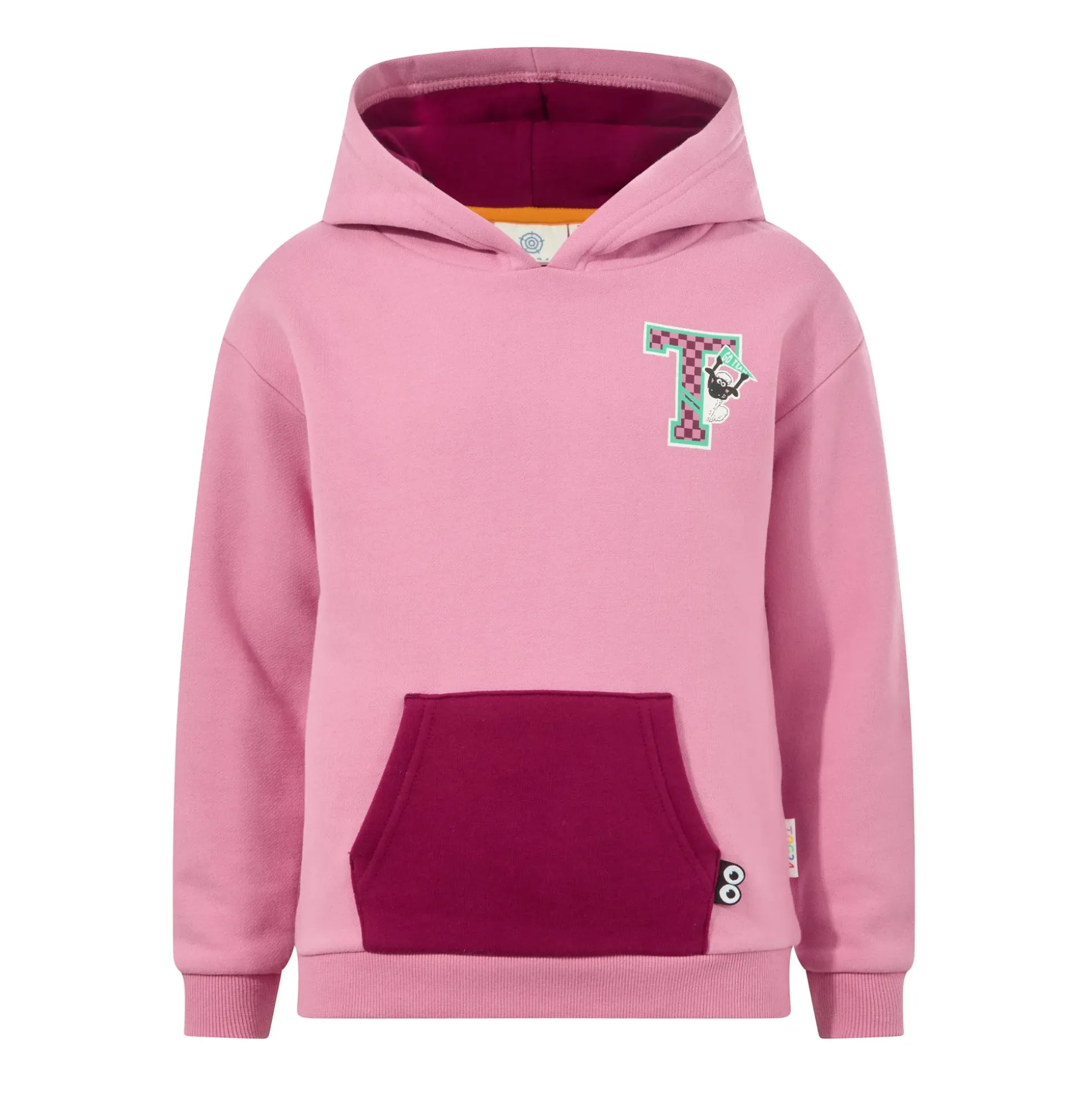 Masham Shaun the Sheep Kids Supersoft Overhead Hoodie - Beetroot Red