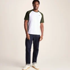 McGill Mens 100% Cotton Supersoft T-Shirt - Forage Green/Optic White