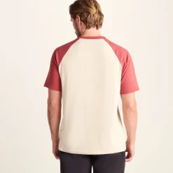 McGill Mens 100% Cotton Supersoft T-Shirt - Warm Cloud/Garnet Red