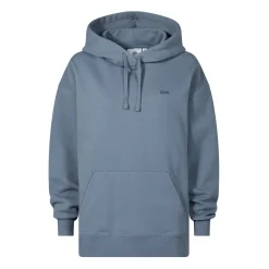 Meera Womens 100% Cotton Relaxed Fit Hoody - Smokey Blue