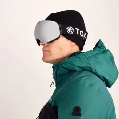 Megeve Cat 3 Lens Goggles - Matt Black/Silver