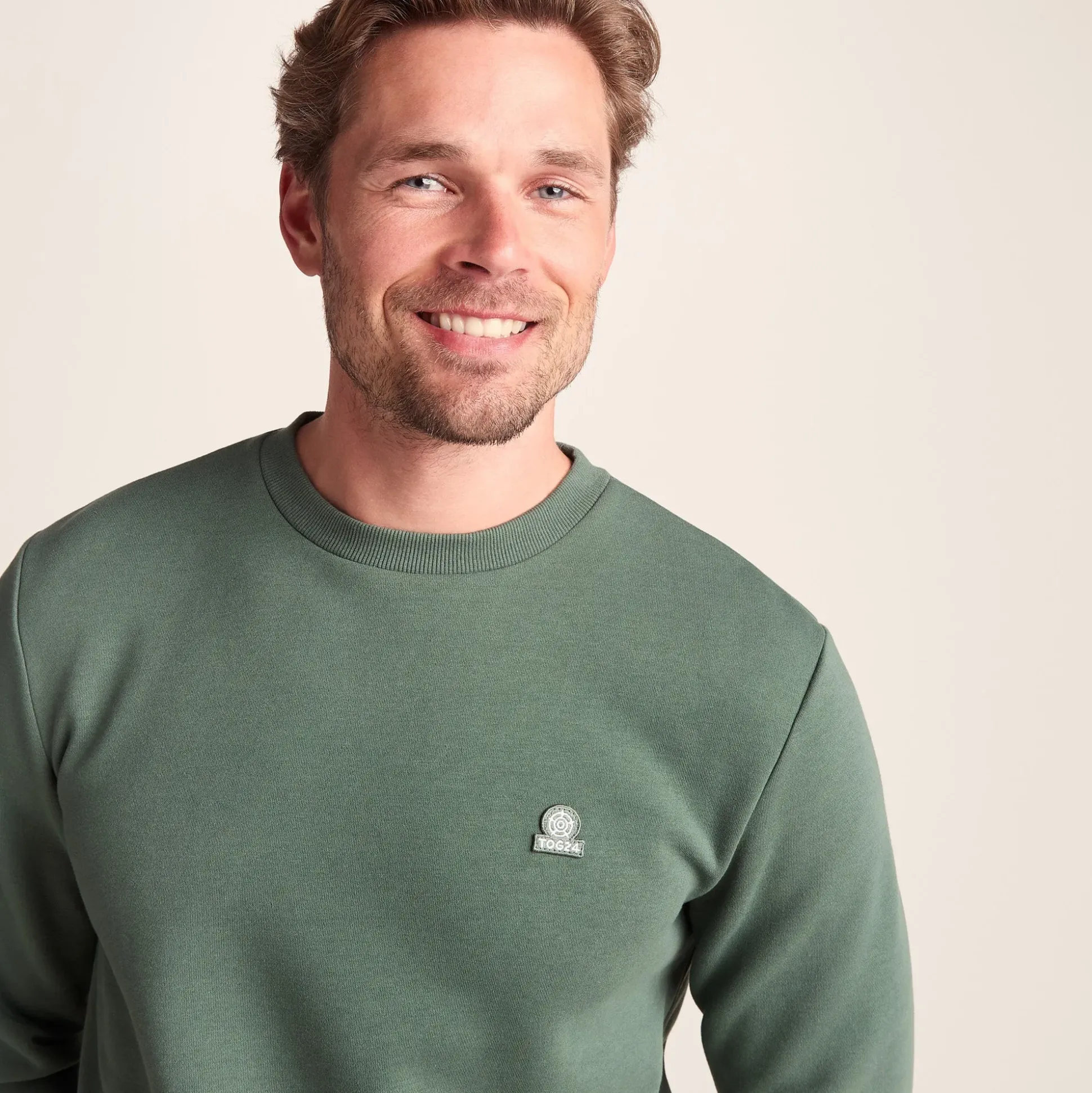 Mellor Mens Supersoft Cotton Rich Sweat - Light Forest