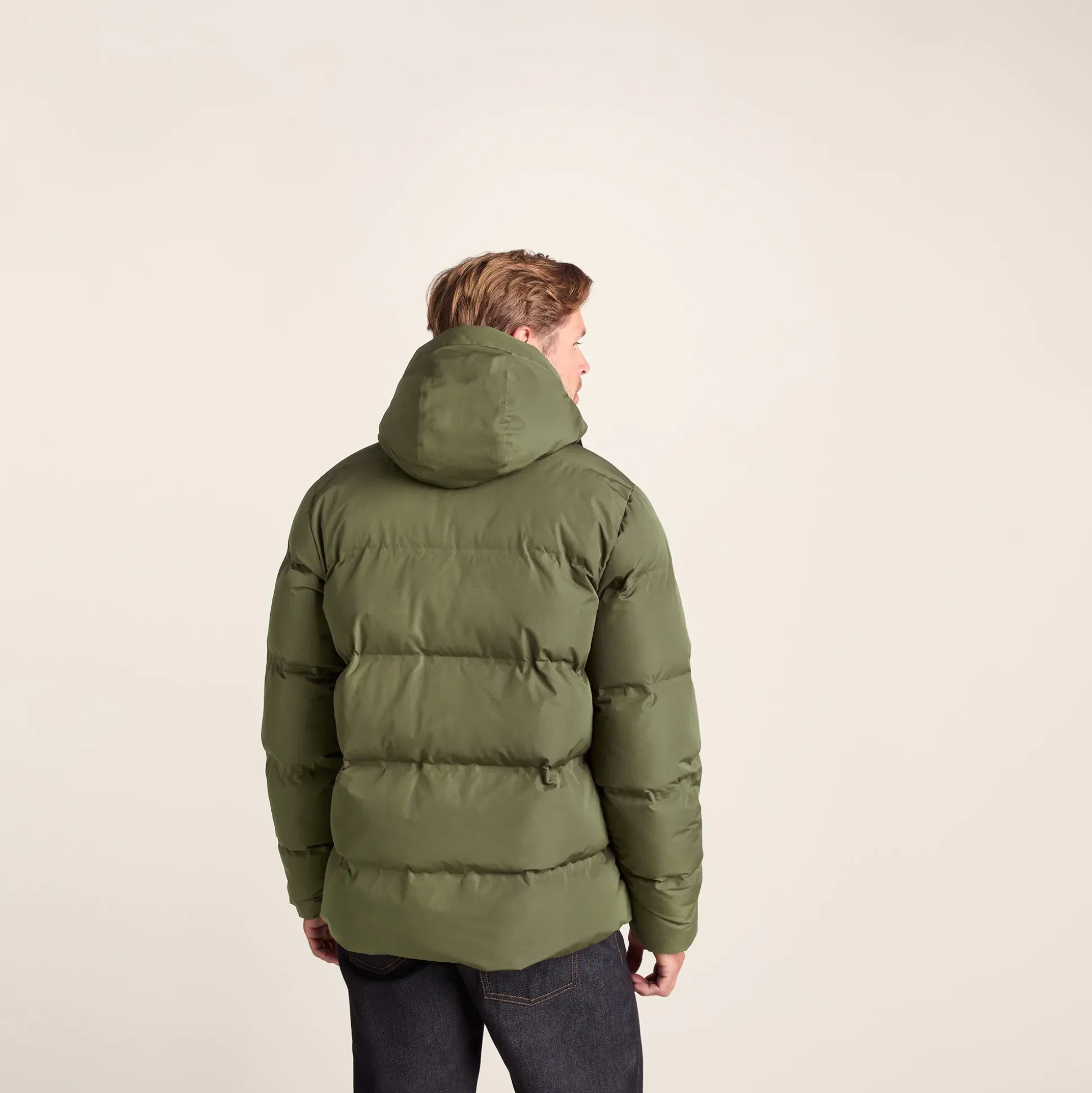 Menka Mens Shower Resistant Insulated Jacket - Khaki