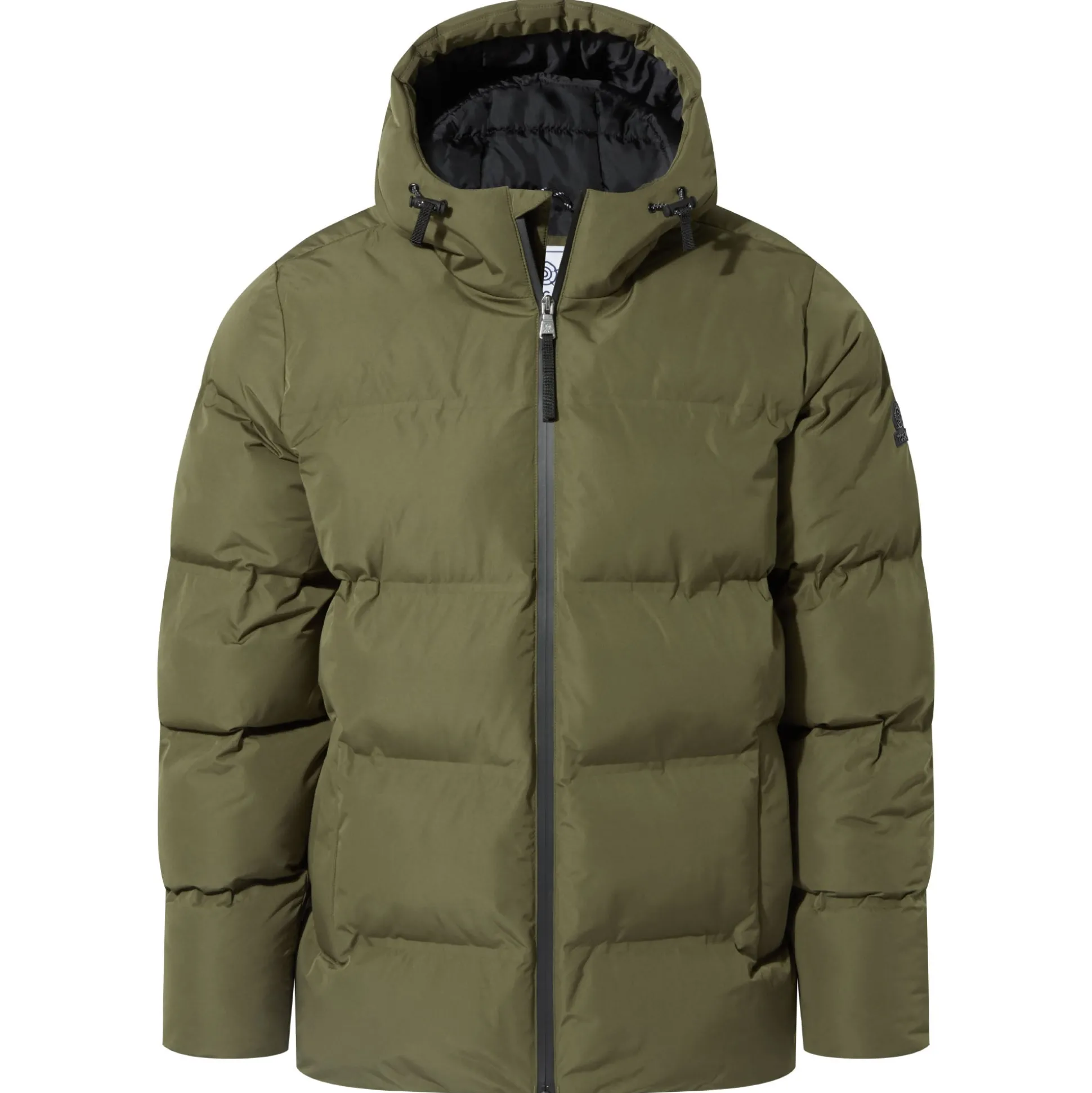 Menka Mens Shower Resistant Insulated Jacket - Khaki