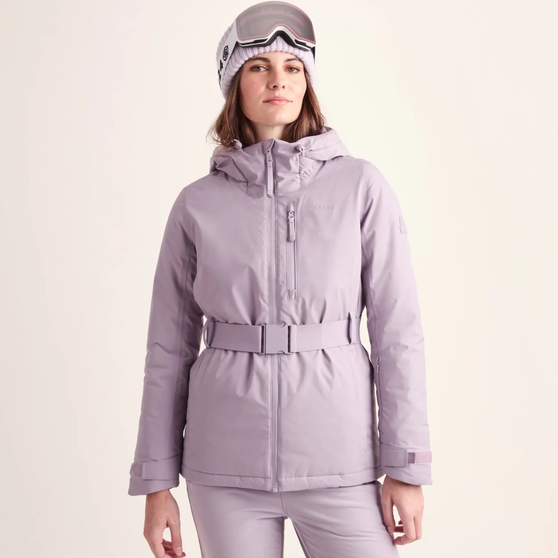 Meribel Womens Performance Waterproof Ski Jacket - Lavender Grey