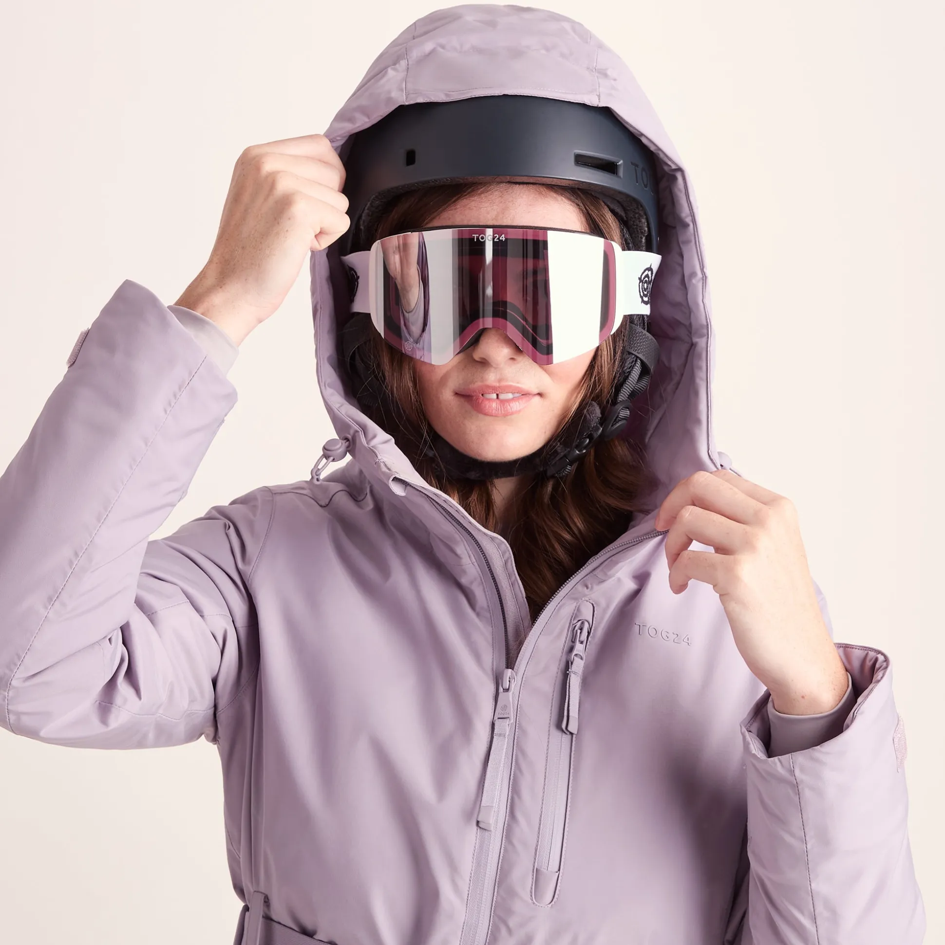 Meribel Womens Performance Waterproof Ski Jacket - Lavender Grey