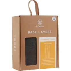 Meru Mens Cashmere Touch Base Layer Leggings - Dark Grey Marl