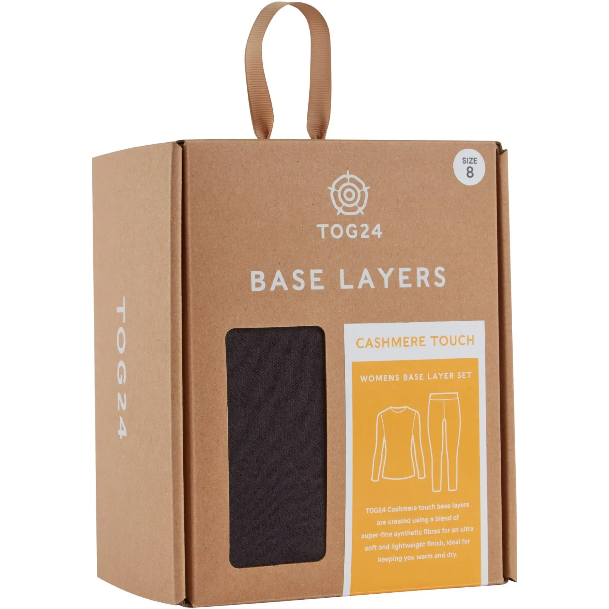Meru Womens Cashmere Touch Base Layer Set - Black