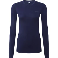 Meru Womens Cashmere Touch Crew Neck Base Layer - Oxford Blue