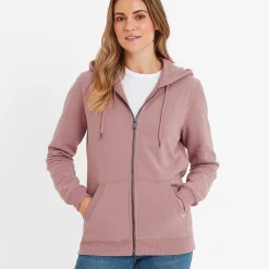 Mia Womens Supersoft Zip Hoody - Faded Pink