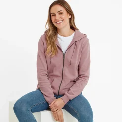 Mia Womens Supersoft Zip Hoody - Faded Pink