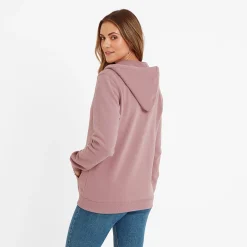 Mia Womens Supersoft Zip Hoody - Faded Pink