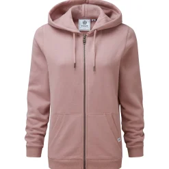 Mia Womens Supersoft Zip Hoody - Faded Pink