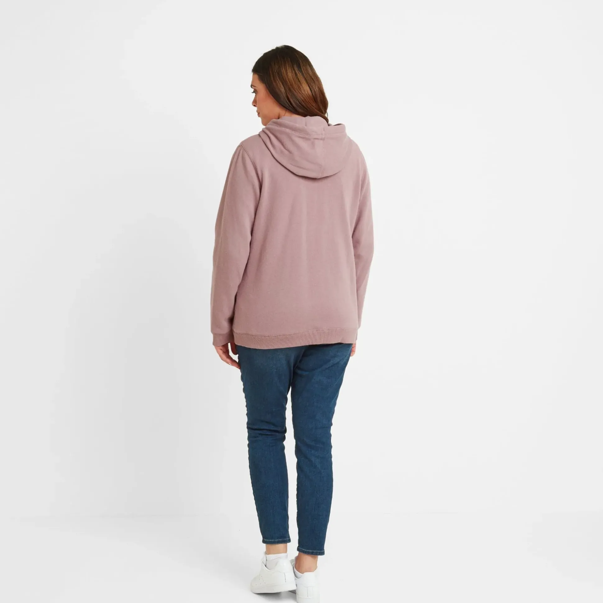 Mia Womens Supersoft Zip Hoody - Faded Pink