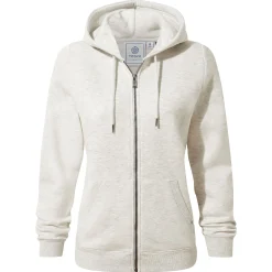 Mia Womens Supersoft Zip Hoody - Oatmeal Marl
