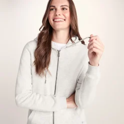 Mia Womens Supersoft Zip Hoody - Oatmeal Marl