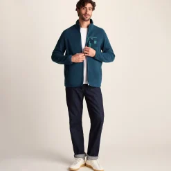 Miles Mens Relaxed Fit Microfleece Jacket - Inky Blue