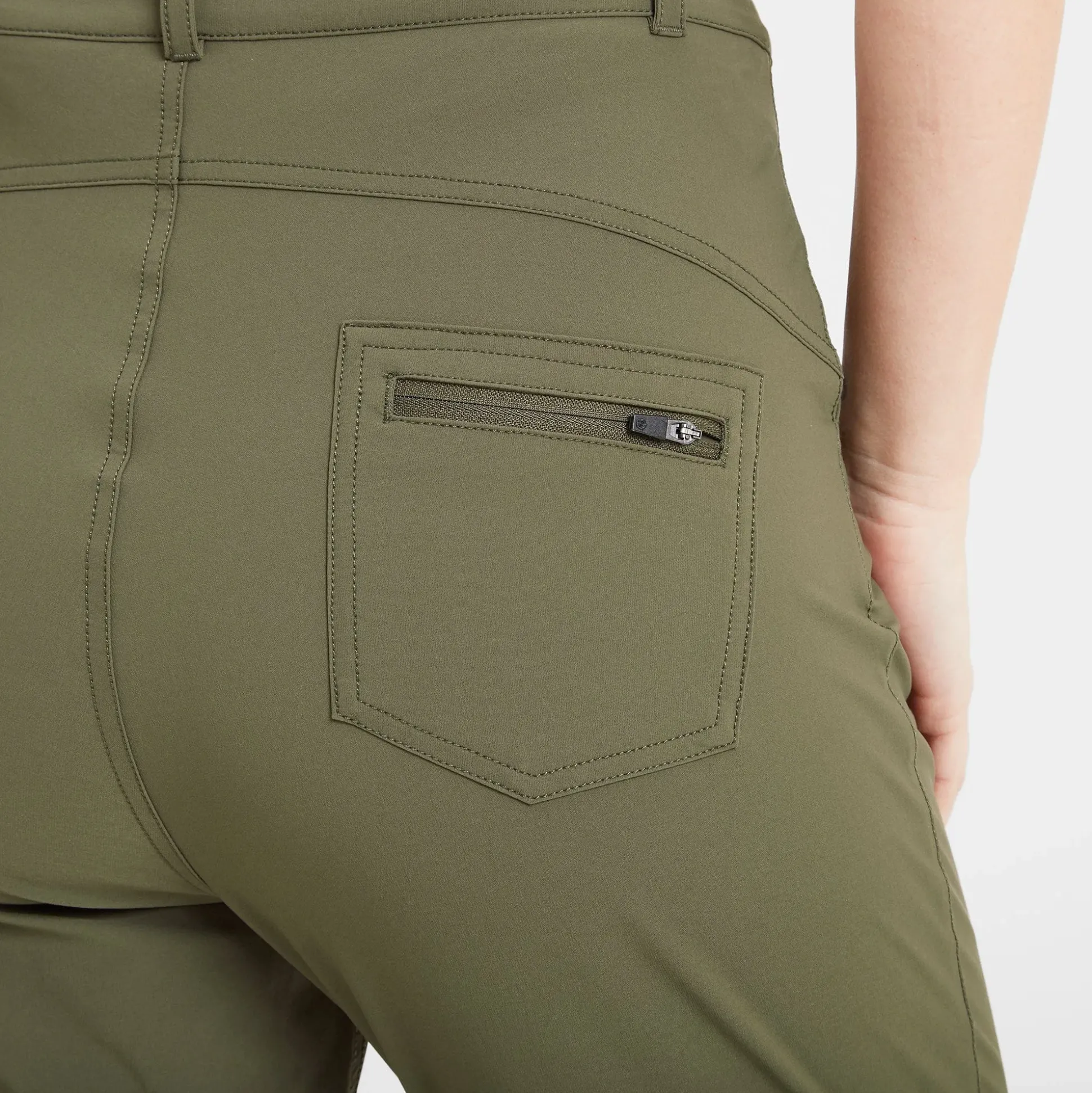 Milton Womens Water Resistant Slim Trouser Regular - Khaki