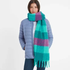 Miyara Woven Scarf - Berry Check