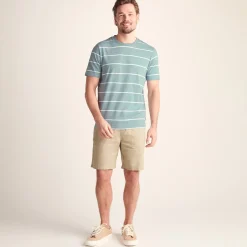 Morar Mens 100% Cotton Supersoft T-Shirt - Summer Sky Stripe