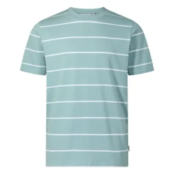 Morar Mens 100% Cotton Supersoft T-Shirt - Summer Sky Stripe