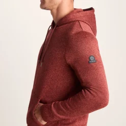 Mosby Mens Supersoft Knitlook Fleece Hoody - Clay Marl