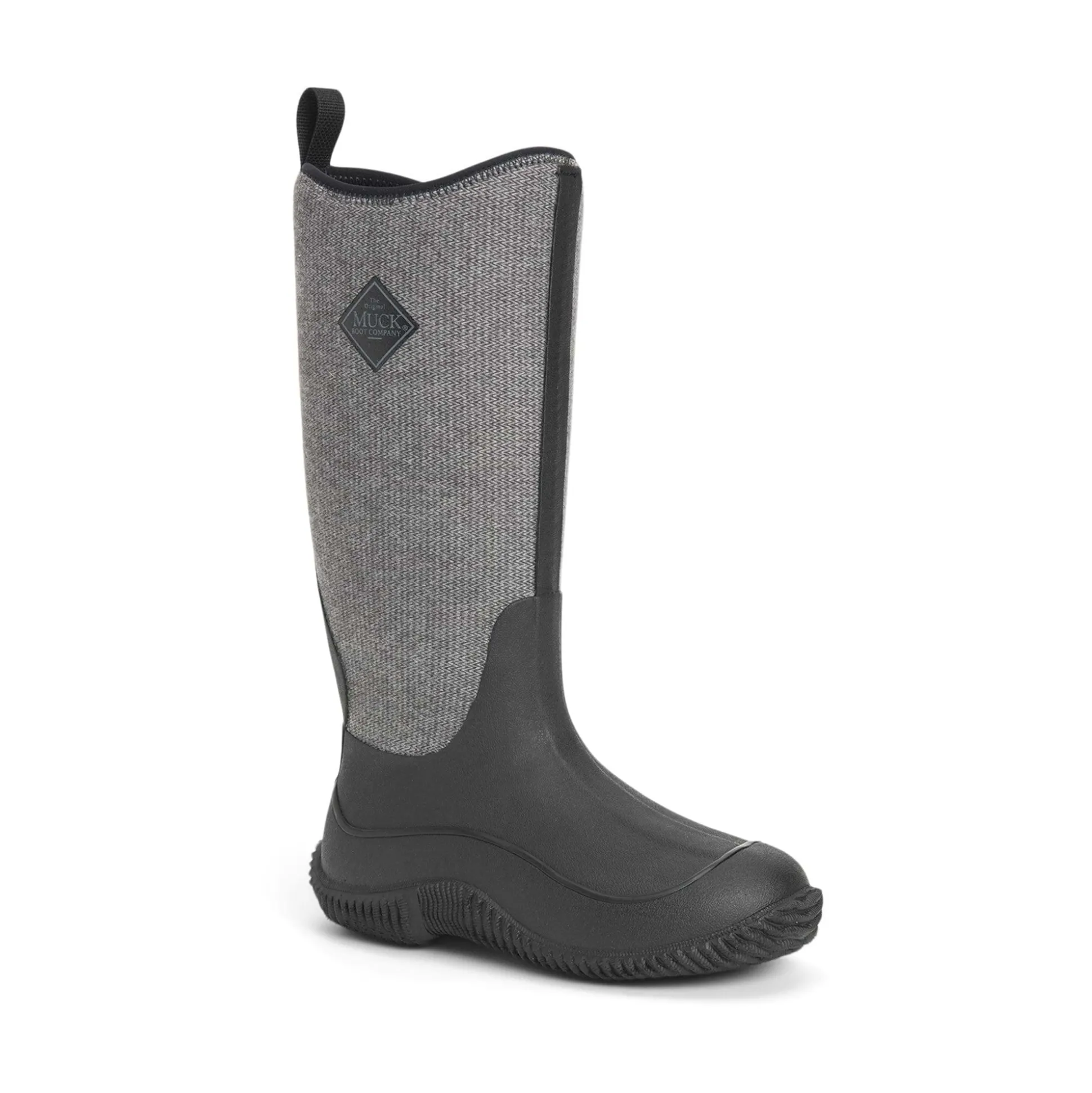 Muck Boots Hale Womens Wellington - Black/Fuzzy Herringbone