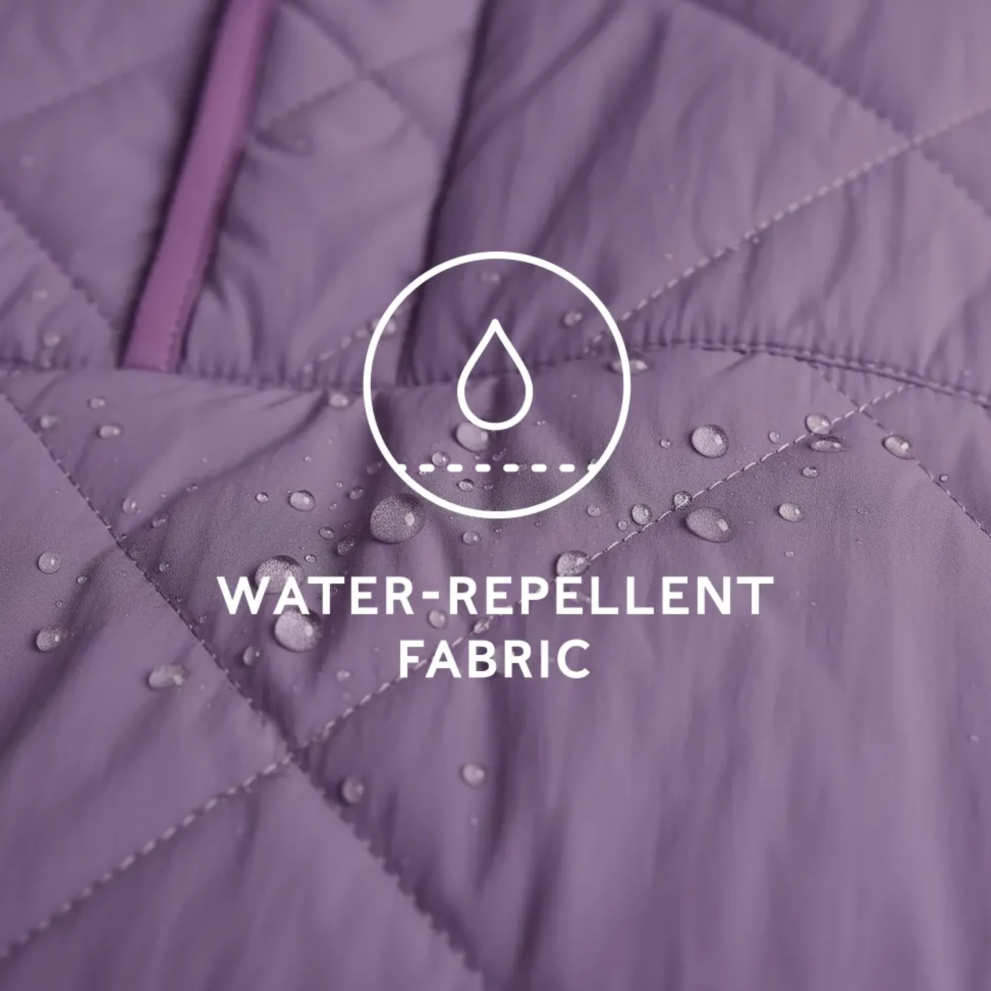 Nanford Womens Oversized Shower Resistant Diamond Quilted Jacket - Orchid