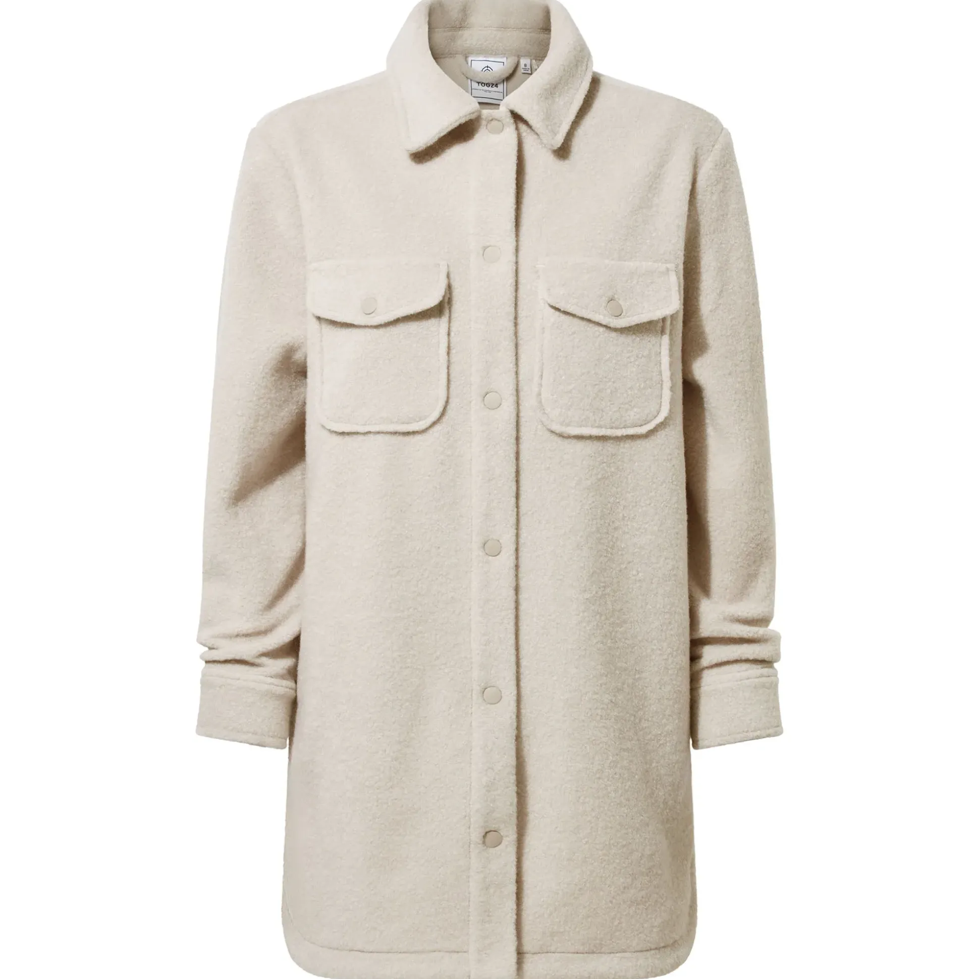 Nayla Womens Long Shacket - Warm Cloud