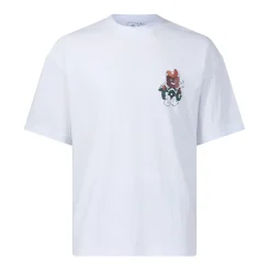 Negroni Mens Relaxed Fit 100% Cotton Supersoft Hattie Clark T-Shirt - Optic White
