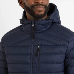 North Mens RDS Certified Down Hooded Jacket - Dark Indigo
