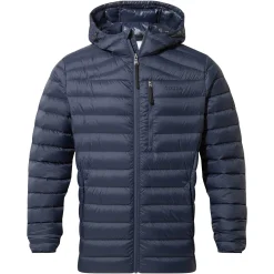 North Mens RDS Certified Down Hooded Jacket - Dark Indigo